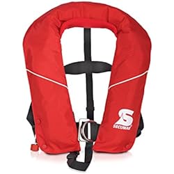 Chaleco salvavidas automático Secumar Arkona Midi, Rojo/Blanco Harness