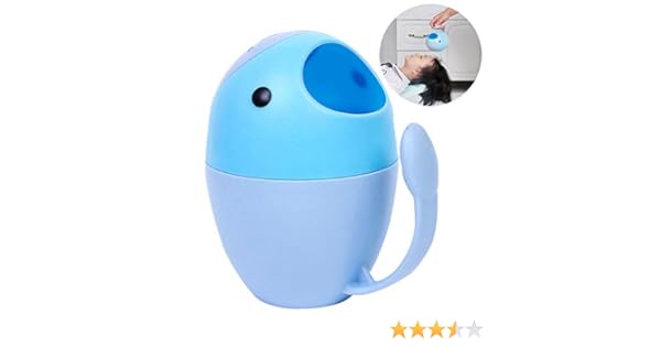 Rince Tete Bebe Whale Tasse De Bain Hair Wash Cup Pour Enfant Accessoire Baignoire Jeu Baleine Oeuf Jouet Pommeau De Bain Douche Chute D Eau Shampooing Rincage Cheveux Moby Toilette De Bebe Le