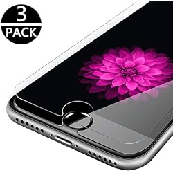 TOPLIN Protector de Pantalla para iPhone 6 / 6S, [3-Unidades] Cristal Templado para iPhone 6 / 6S, Alta Definicion, Sin Burbujas [9H Dureza] [Anti-Arañazos] - Garantía de por Vida