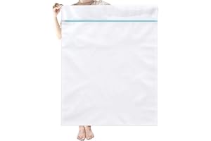OTraki Tvättväska Extra Stor 89 cm x 109 cm för Tvättmaskin XXL Fina Nät Tvättväskor med YKK Tung Vikt Dragkedja Tvättväska f