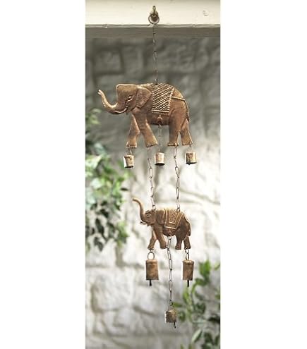 ART-CRAFT Windspiel Mit Drachen Design - Bambus Klangspiel Für Garten & Balkon