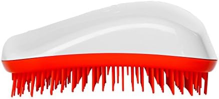 Tangle Teezer by Dessata Original Pro White Tangerine Professional Detangling Hairbrush