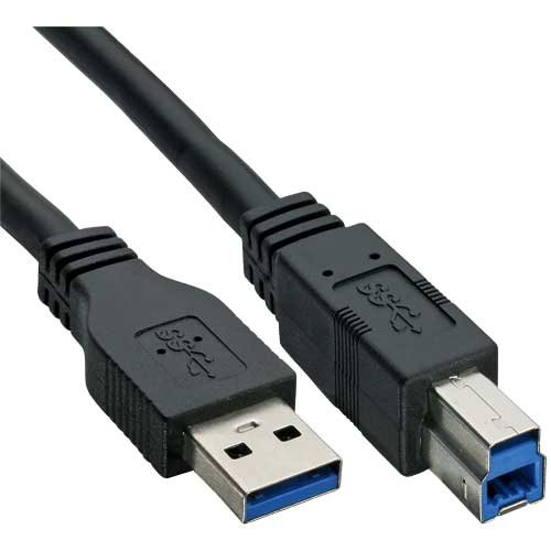 InLine USB 3.0 A an B Kabel (5m) schwarz