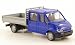 Produktbild Ford Transit DoKa Pritsche, blau, Modellauto, Fertigmodell, Rietze 1:87