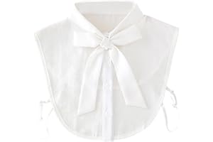 Tandou Elegante Krageneinsatz Damen Fake Kragen Blusenkragen Einsatz Bekleidung Accessoire (Weiß)
