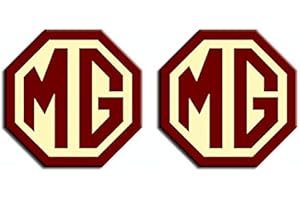 LS BRIGHT DESIGN LTD LS Bright Design MG TF LE500 Badges avant et arrière compatibles avec les emblèmes 70 mm Bordeaux