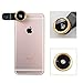 Produktbild Universal Clip auf 3 in 1 Fisheye Objektiv Camera Phone Kit 180 Grad inklusive Makro-Objektiv und Weitwinkelobjektiv sowohl für Android- und iOS-Geräten für HTC x10