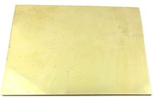 GOONSDS H62 Laiton Tôle Mince Feuille Plaque Métal Rouleau Rackthickness 2 Mm 1Pcs,200mm x 200mm