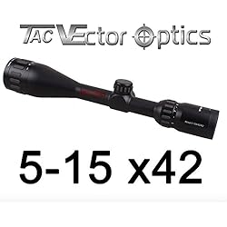 VECTOR-OPTICS Lunette de visée avec Verres Schott-Germany 5-15 x 42 Nova pour Chasse et Sport avec Montage Picatinny et Couvercle