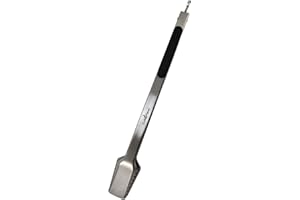 Grillfürst Premium Edelstahl Grillzange - BBQ Grillzange mit Spatelkopf - Grillwerkzeug mit Ösen zum Aufhängen