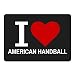 Produktbild Mousepad Classic I Love American Handball schwarz
