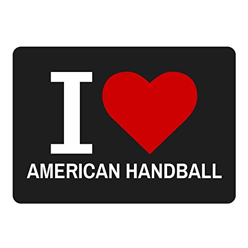 Preisvergleich Produktbild Mousepad Classic I Love American Handball schwarz