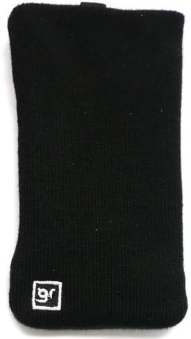 FLASH SUPERSTORE ORIGINAL GLAMROX BLACK MICRO FIBRE SELF CLEANING SOCKS / POUCH/ CASE/ SLEEVE SUITABLE FOR SONY ERICSSON MIX WALKMAN ( WT-13i )