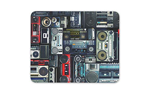 Destination Vinyl Ltd Retro Cassette Player Mouse Mat Pad - Tape Music 80's 90's Computer #14242