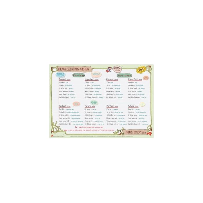 Buy Educational Learning Mat French Essentials Irregular Verbs tre 