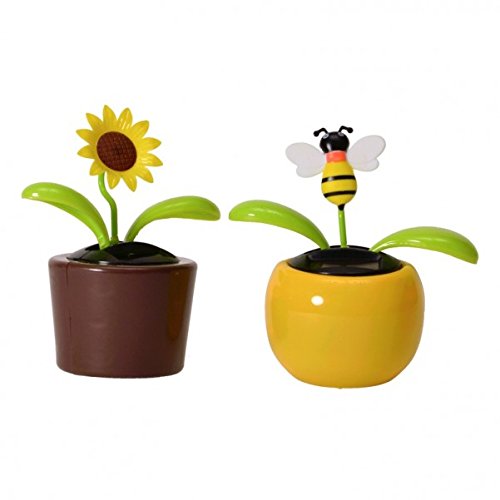 Blumen und Insekten Solarfigur – Insekten und Blumen Solar Figur Wackelfigur Blumen & Insekten - 2