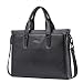 Produktbild Mens Leather Fashion Schulter Satchel Messenger Laptop Tasche Aktentasche Balck