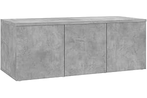 vidaXL Mobile TV Grigio Cemento 80x34x30 cm in Truciolato