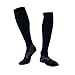 Produktbild P12cheng Kompressionssocken, Sportsocken, für Damen und Herren, Beinunterstützung, Stretch, Kompression, Kniehoch, Sport, Laufen, Radfahren, lange Socken, Schwarz + Weiß, Einheitsgröße
