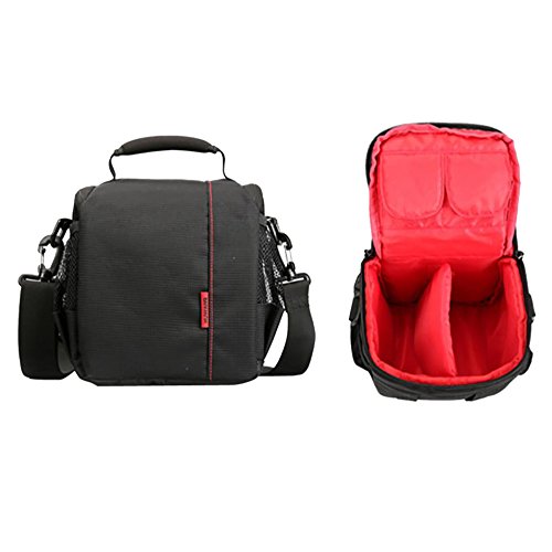 Preisvergleich Produktbild Tragbare Kamera DSLR Handtasche Rucksack Hiroo Mini wasserdichte Reisetasche für Kameraobjektiv Laptop und Fotografie Zubehör Für Nikon Canon Sony Olympus Panasonic Pentax (Red)