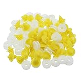 Farbe : Gelb + Weiß Wooya 50Pcs Innentür Karte Panel Kunststoff Clips Für Renault Clio Megane Scenic Twingo