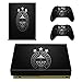 Produktbild Xbox One X Konsole + 2 Controller Design Fenerbahce Schutzfolie Skin Faceplates Schutz Folie ( Herstellung in Deutschland )