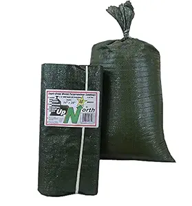 UpNorth Sand Bags - Empty Woven Polypropylene Sandbags w/Ties, w/UV Protection; size: 14