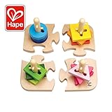 Farben sortieren Hape E0411 - Kreatives Steckpuzzle, 16 teilig