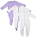 Baby Value 3 Pack Cotton Sleepsuits Babygro Romper sizes Tiny Baby to 18 Months