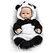 Produktbild FHSGG Reborn Panda Babypuppen Glatze Kopf Schöne Real Life Weiche Silikon Vinyl Lebensechte Spielzeug 42 cm Neugeborenes Baby Geschenk Realistische Puppen