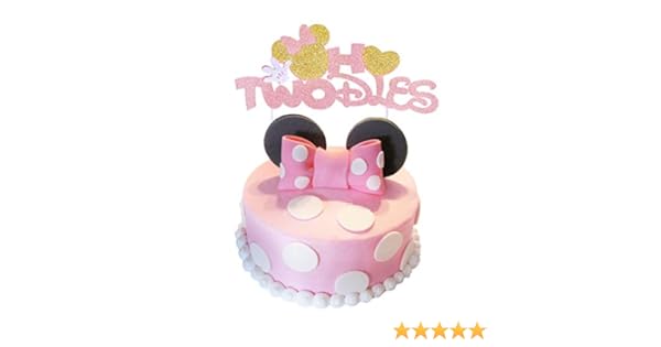 Kreatwow Decorations De Fete Danniversaire Minnie Rose Et Or Joyeux Anniversaire Banniere Guirlande Gateau Et Cupcake Toppers Pour Minnie Sur Le Theme 1er 2e 3e Fournitures De Fete Danniversaire Decorations Et Accessoires