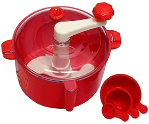 Plastic Manual Automatic Atta Roti Dough Maker- for Home Automatic Non Electric Dough Machine Atta Detachable Dough Maker red color dough maker kitchen tools (Red)