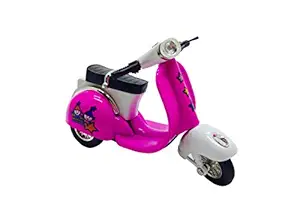 Flying Toyszer Die Cast Metal Scooter Vehicle Toy with Pull Back Action - Purple