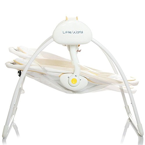 Elektrische Babyschaukel Automatische Baby Wiege Wippe Little World Dreamday creme - 3