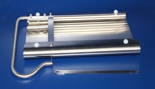 MAAJ® KÄSEHARFE / KÄSESCHNEIDER AUS EDELSTAHL MIT MESSER UND ERSATZKLINGE - 5