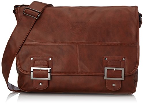 DANIEL RAY Umhängetasche HAVANNA Schultertasche Laptop Tasche Messenger Schultasche Cognac