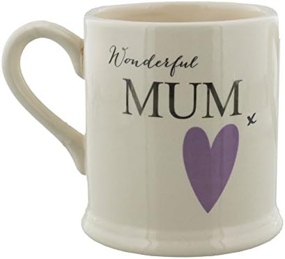 Wendy Jones Blackett Collection Gift Mug in Gift Box - Wonderful Mum with Heart Desgn