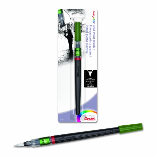 Preisvergleich Produktbild Pentel Arts Bold Point Brush Pen-Black Ink