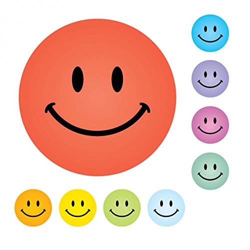 234 Smile Faces Mix Coloured Praise Stickers Teacher Parents Children