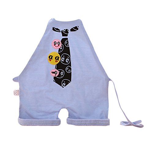 Summer Neonatal Bellyband To Protect The Belly Chest Covering Tie Blue