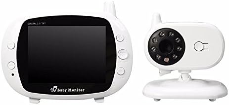 LifetSmart 3.5 inch Wireless Video Color Baby Monitor High Resolution Baby Nanny Security Camera Night Vision Temperature Monitoring