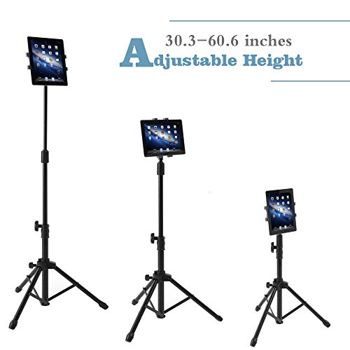 coolplay Boden Stativ Ständer für Tablets und iPads mit, der bag|professional Halterung Halter mit Höhe und 360 Grad rotation|perfect verstellbar für 17,8 cm-10 „iPad/mini, Samsung Galaxy Tab, Smartphones - 3