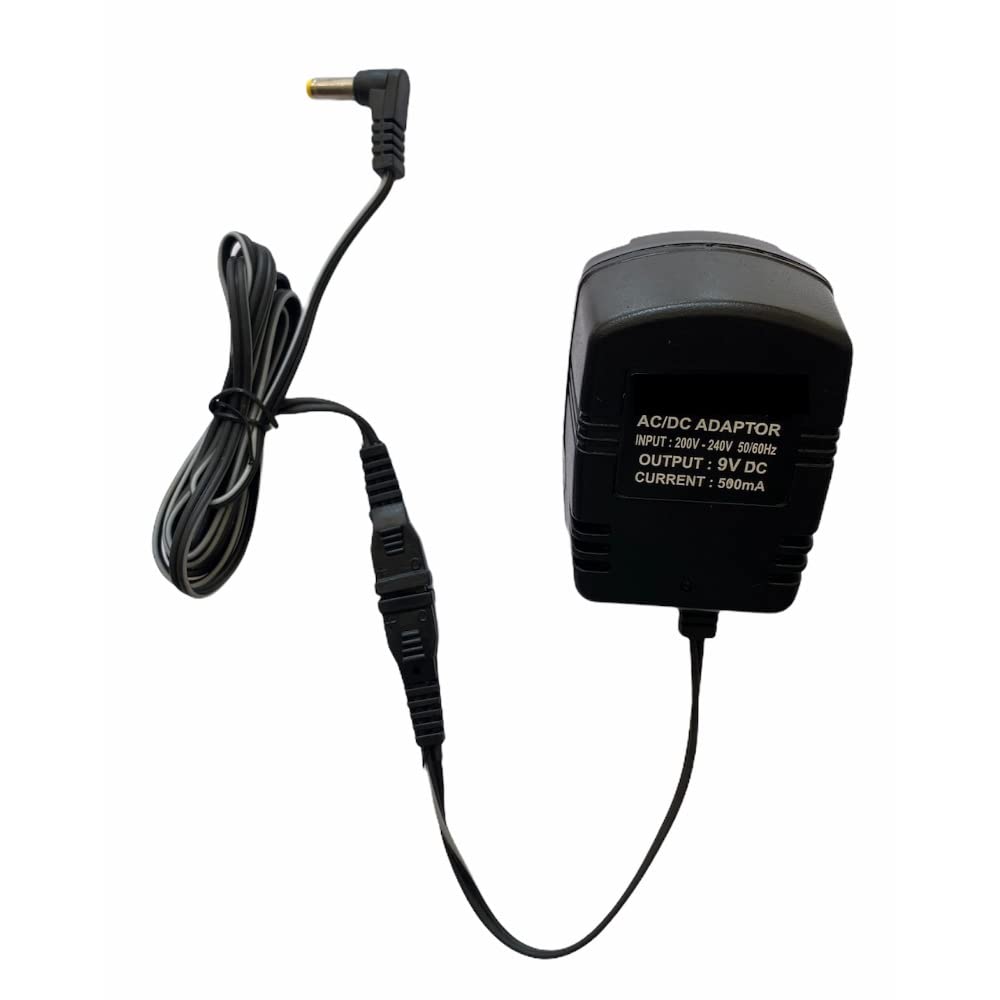 Shashwani 9V 500mA Power Adapter, Power Supply AC Input 200 240 V and Output 9V 500mA for Set Top Box_DTH Box, CCTV System, Router, Other Electronics and IT Gadgets with DC Pin (Black)-PID39273