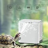 Adecuado para la mayoría de los tanques de tortugas con una longitud de 12 a 24 pulgadas. El producto es un filtro de bajo nivel de agua aplicado al tipo acuático, pantano y otros niveles bajos de terrario, y un pequeño filtro de acuario, diseño de paisaje tridimensional de tanques de cría de baja densidad.