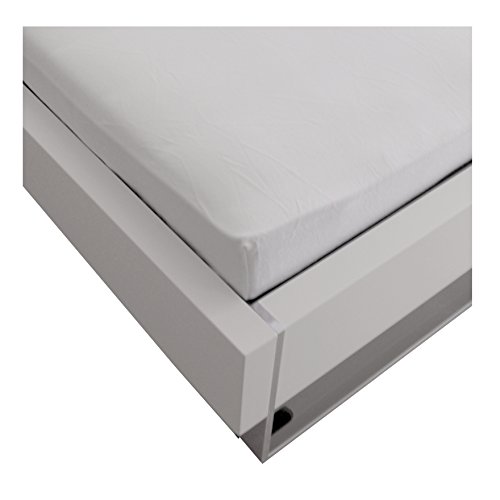 Preisvergleich Produktbild Julie Julsen Feinbiber Premium Spannbettlaken 200 x 220 cm weiss