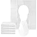 Produktbild com-four 80x WC Sitz Schutz-Auflage, hygienische Toilettensitzauflagen aus Papier zur Einmalanwendung, 43x37cm