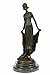 Produktbild Handmade Bronze Skulptur Statue High Society Lady wird balanciert und eleganter gekleidet Marmor Basis Fig-Ukyrd-1296- Decor Sammler Geschenk