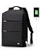 Produktbild Laptop Rucksack, Mark Ryden Wasserdichter Anti-Diebstahl-wasserdichtmit USB-Ladeanschluss 15.6 Zoll Schulrucksack Für Männer Frauen Business Outdoor Arbeit Wandern Reisen Camping Schwarz