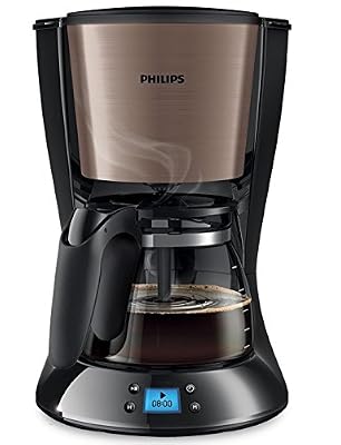 Philips HD7459/71 Cafetière Filtre Programmable 10-15 tasses 1000W Champagne/Inox