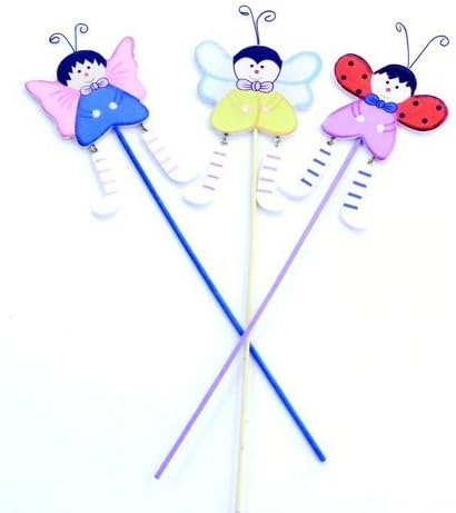 Wooden flower pot sticks with dangle legs